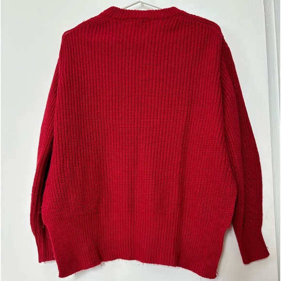 Dynamite Red Ribbed Sweater - Size XXS 🔥 - Picture 2 of 5